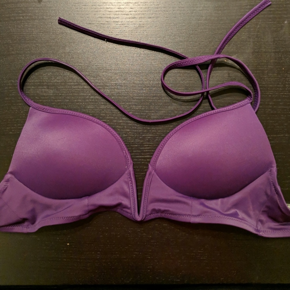 PINK Victoria Secret Midline Plunge Halter Top